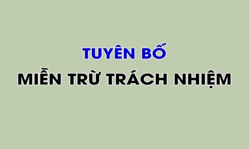 Một số những điều khoản nhà cái được miễn trừ